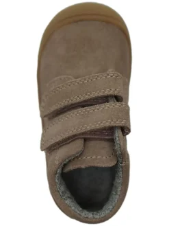 Leder-Sneakers in Beige