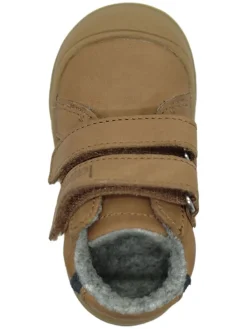 Leder-Sneakers in Beige