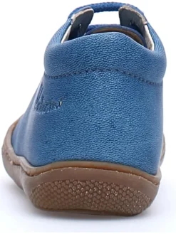 Leder-Sneakers in Blau