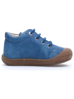 Leder-Sneakers in Blau