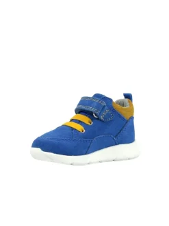 Leder-Sneakers in Blau