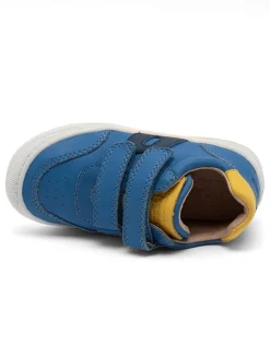 Leder-Sneakers in Blau