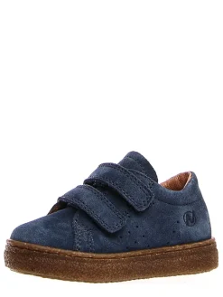 Leder-Sneakers in Blau