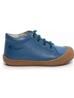 Leder-Sneakers in Blau