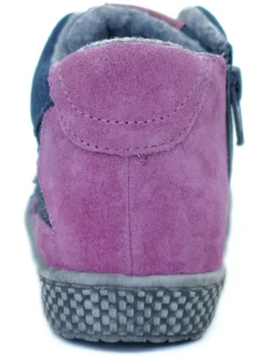 Leder-Sneakers in Blau