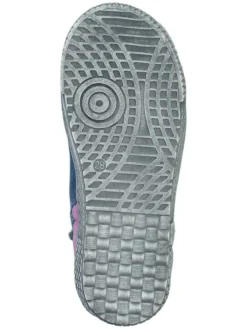 Leder-Sneakers in Blau