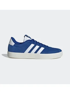 Leder-Sneakers in Blau/ Dunkelblau