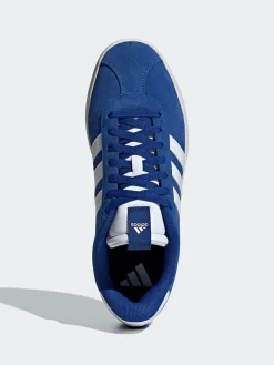 Leder-Sneakers in Blau/ Dunkelblau