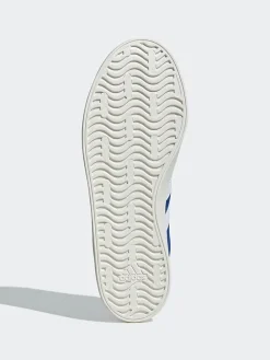 Leder-Sneakers in Blau/ Dunkelblau