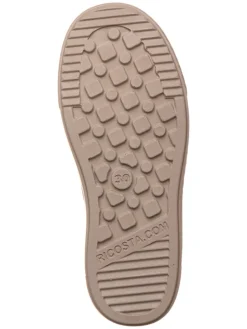 Leder-Sneakers in Blau/ Orange