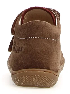 Leder-Sneakers in Braun