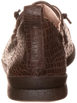 Leder-Sneakers in Braun