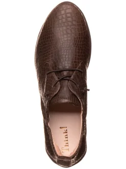 Leder-Sneakers in Braun