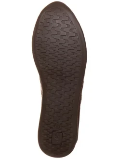 Leder-Sneakers in Braun