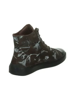 Leder-Sneakers in Braun