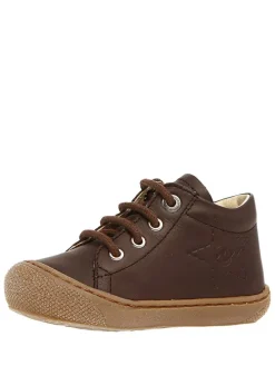Leder-Sneakers in Braun