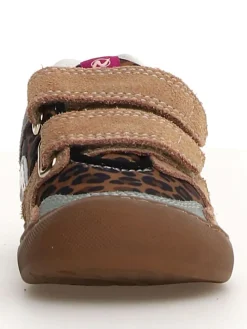 Leder-Sneakers in Bunt