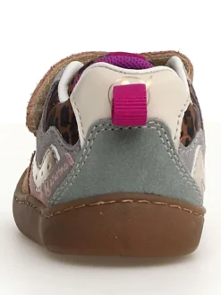 Leder-Sneakers in Bunt