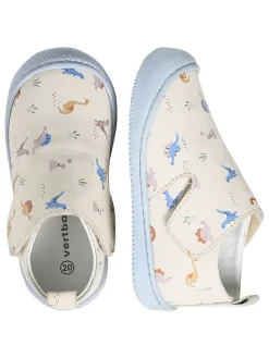 Leder-Sneakers in Creme