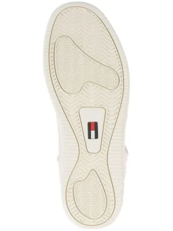 Leder-Sneakers in Creme