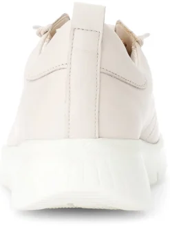 Leder-Sneakers in Creme