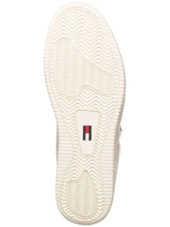 Leder-Sneakers in Creme