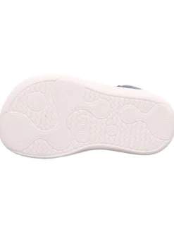 Leder-Sneakers in Dunkelblau