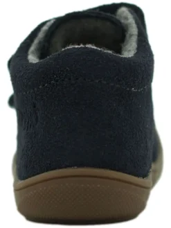 Leder-Sneakers in Dunkelblau