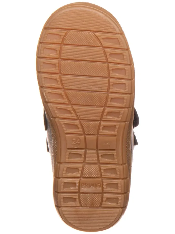 Leder-Sneakers in Dunkelblau