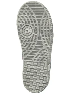 Leder-Sneakers in Dunkelblau/ Pink