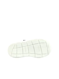 Leder-Sneakers in Dunkelblau