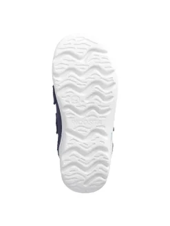 Leder-Sneakers in Dunkelblau