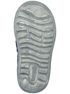 Leder-Sneakers in Dunkelblau