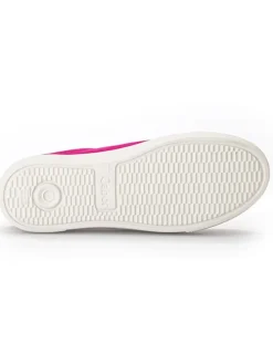 Leder-Sneakers in Fuchsia