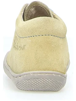 Leder-Sneakers in Gelb