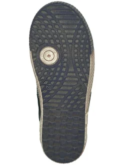 Leder-Sneakers in Gelb/ Schwarz