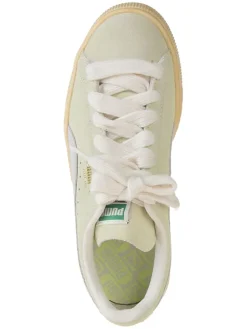 Leder-Sneakers in Gelb/ Weiß