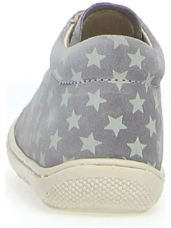 Leder-Sneakers in Grau