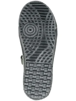 Leder-Sneakers in Grau