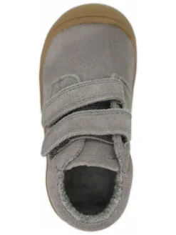 Leder-Sneakers in Grau