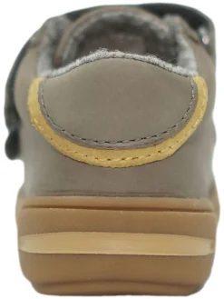 Leder-Sneakers in Grau