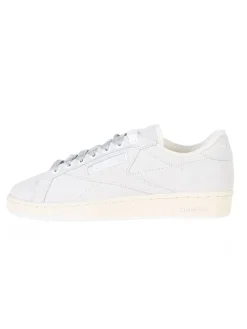 Leder-Sneakers in Grau