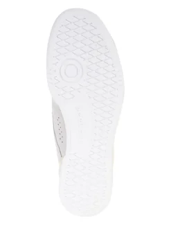 Leder-Sneakers in Grau