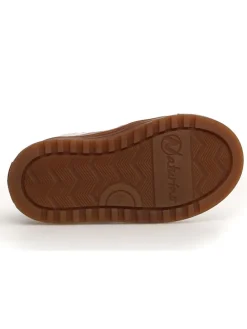 Leder-Sneakers in Grau/ Beige/ Grün