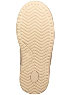 Leder-Sneakers in Grün/ Schwarz