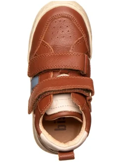 Leder-Sneakers in Hellbraun