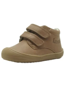 Leder-Sneakers in Hellbraun