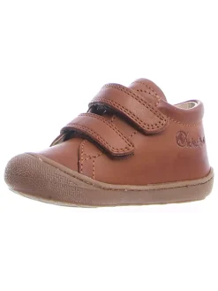 Leder-Sneakers in Hellbraun