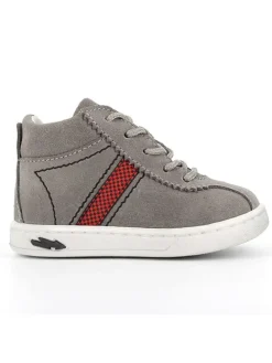 Leder-Sneakers in Hellbraun