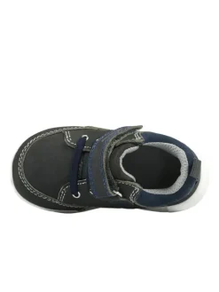 Leder-Sneakers in Khaki